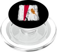 Monaco Cipro Mezza Bandiera Monacian Cypriot Heritage PopSockets PopGrip per MagSafe