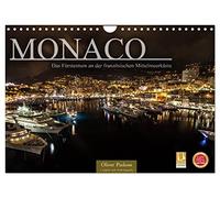 Monaco - Das Fürstentum an der französischen Mittelmeerküste (Wandkalender 2026 DIN A4 quer), CALVENDO Monatskalender: Monaco ist eine Reise wert.