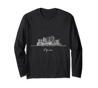 Monaco Francia Skyline Europa Viaggio Souvenirs Maglia a Manica