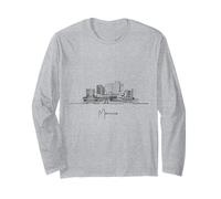 Monaco Francia Skyline Viaggio Souvenir Maglia a Manica