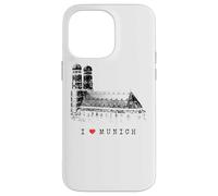 Monaco Frauenkirche Vintage Skyline Bavaria I Love Munich Custodia per iPhone 14 Pro Max