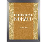 Monaco MDF cornice senza curvature esagonale alette Bauhaus classe 32 x 64, MDF, Alluminio spazzolato, Verglasung: Acrylglas klar 1 mm