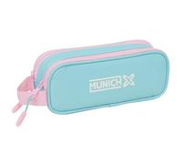 Monaco Sky - Astuccio doppio per bambini, ideale per la scuola, comodo e versatile, qualità e resistenza, 21 x 6 x 8 cm