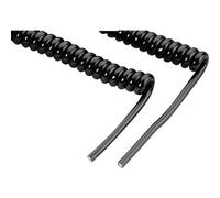 Monacor 60200 Cavo a spirale per microfono Nero 00 1 pz.