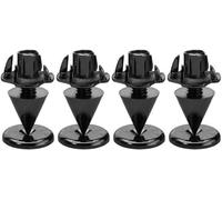 SPS-10/SC Monacor Kit 4 spike punte cromati regolabili per diffusori cassa piedi