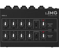 Monacor MMX Mixer audio universale, compatto, a 8 canali, colore: nero