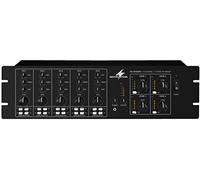 Monacor PA-4040MPX 5.0 Amplificatore audio nero cablato - Amplificatori audio (5,0 canali, 1%, 75 dB, 50 - 17000 Hz, morsetti, 482 mm)