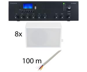 Monacor PA-806DAP 8 room bundle