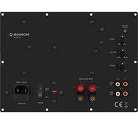 MONACOR SAM-300D, Moduli attivi di Subwoofer, per l’era digitale, nero, classe D