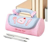 Monada - Astuccio per matite e cosmetici, grande capacità, per donne, ragazze, bambini, casa, scuola, aula, ufficio, viaggi, attività all'aperto, escursioni, blu, Consulte la descripción, Vedere la