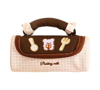Monada - Astuccio per matite e cosmetici, grande capacità, per donne, ragazze, bambini, casa, scuola, aula, ufficio, viaggi, attività all'aperto, escursioni, marrone, Consulte la descripción, Vedere