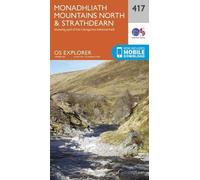 Monadhliath Mountains North and Strathdearn (Map) OS Explorer Map