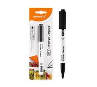 MONAMI Kitchen Marker 420, Pennarello indelebile per sacchetti di plastica per congelatori, contenitori per alimenti, a cerniera, cancellabile con detersivo per piatti, nero, 1 pezzo