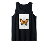 Monarca Farfalla Pittura ad Acquerello Insetto Arte Insetto Natura Canotta