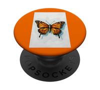 Monarca Farfalla pittura ad acquerello insetto arte insetto natura PopSockets PopGrip Adesivo