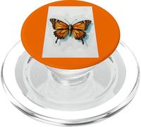 Monarca Farfalla pittura ad acquerello insetto arte insetto natura PopSockets PopGrip per MagSafe