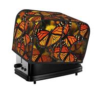 Monarch Butterflies - Copertura per tostapane a 2 fette, antipolvere, resistente agli schizzi e alle impronte digitali, piccola copertura lavabile per elettrodomestici da cucina, misura universale
