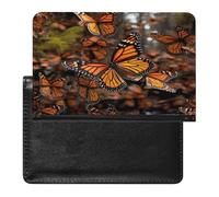 Monarch Butterflies - Custodia a portafoglio in pelle PU per passaporto, libro e carte, per viaggi indispensabili