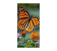 Monarch Butterflies Door Cover Banner 90x180cm Party Banner Stagionale Benvenuto Cartello Decorazione Verticale Porta Appeso Per Portico Ingresso Giardino Decor