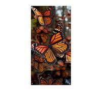 Monarch Butterflies Door Cover Spring Summer Hanging Flag Portico Sign Outdoor Seasonal Holiday Yard Decor per porta d'ingresso e portico