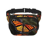 Monarch Butterflies Marsupio regolabile a tracolla grande marsupio da viaggio unisex