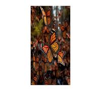 Monarch Butterflies Welcome Door Banner Cover Decorative Hanging Sfondo Decorazione Porta d'ingresso Grande Divertente Sfondo Banner Decorazioni per Interni ed Esterni Party Decor 90x180cm