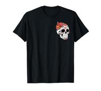 Monarch Butterfly Cinco De Mayo Skull Halloween Uomo Donna Maglietta
