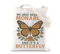 Monarch Butterfly Inspire Tote Bag Resist Protesta Borsa a tracolla Protesta Politica Regalo Uguaglianza Giustizia Regali, M-farfalla Uk2, INCHES