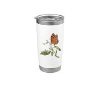Monarch Butterfly Life Cycle Butterfly Camicia Bicchiere termico in acciaio inox doppia parete