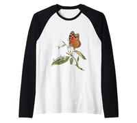 Monarch Butterfly Life Cycle Butterfly Camicia Maglia con Maniche Raglan
