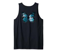 Monarch Butterfly Wings Ocean Motivo sul Retro Canotta