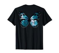 Monarch Butterfly Wings Ocean Motivo sul Retro Maglietta