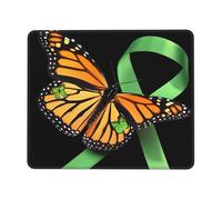Monarch Butterfly with Hope Kidney Disease Awareness Mouse Pad Piccolo Tappetino per Mouse Comodo Tappetino Scrivania per Gaming Lavoro Pc 25X30Cm