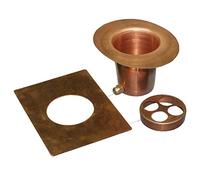 Monarch Rain Chains Monarch 12015 - Kit di Installazione per Catena Antipioggia in Puro Rame, 3 Pezzi