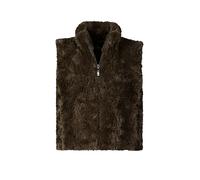 MONARI Gilet in Felloptik oliva | 38