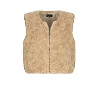 MONARI Gilet in simil pelliccia cammello | 40