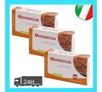 Monascus (riso rosso fermentato) 60 compresse - KOS - 3 confezioni x colesterolo