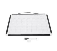 Monatskalender Whiteboard trocken abwischbar magnethaftend doppelseitig mit schwarzem Aluminiumrahmen für Zuhause Büro Schule Planung Terminorganisation