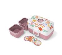monbento - Lunch Box Bambini MB Tresor - Porta Pranzo 3 Scomparti - Ideale per Scuola, Merenda e Picnic - Senza BPA - Ermetico - Personalizzabile e Sicura - Microonde e Lavastoviglie - Papercut