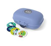 MONBENTO - Porta Merenda Bambini MB Gram Infinity - Scatola per Spuntini Perfetto per Pranzi o Merende a Scuola o Parco - Senza BPA - Sicuro Per Uso Alimentare - Blu
