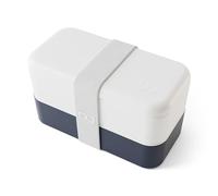 monbento - Porta Pranzo Original bianco/blu Made in France - Lunch Box Microonde con 2 Scomparti Ermetici - Porta Pranzo da Ufficio/Picnic/Meal Prep - Senza BPA - Uso Alimentare - Bicolore