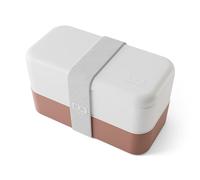 monbento - Porta Pranzo Original bianco/rosa Made in France - Lunch Box Microonde con 2 Scomparti Ermetici - Porta Pranzo da Ufficio/Picnic/Meal Prep - Senza BPA - Uso Alimentare - Bicolore