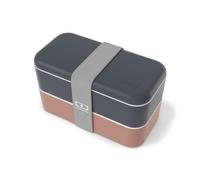 monbento - Porta Pranzo Original - Lunch Box Microonde Adulti - Contenitore Ermetico 2 Livelli - Ideale per Ufficio/Meal Prep - Schiscetta Senza BPA - Lavabile in Lavastoviglie - Blu/Rosa