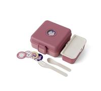 monbento - Porta Sandwich Bambini Snacky rosa Blush - Portapranzo per Panino Integrale - Posate Incluse - Porta Merenda Personalizzabile - Ideale per Scuola/Picnic - Senza BPA
