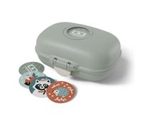 monbento - Snack Box Bambini Gram verde Natural - Porta Merenda in Plastica sin BPA Ideale per Scuola, Picnic, Vacanze - Porta Merenda Piccolo Personalizzabile e Resistente - Verde