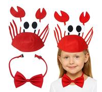 MonBrm 2 costumi sotto il mare, cappello divertente, cappello sciocco, cappelli divertenti, costume da granchio, costume da aragosta, cappelli divertenti per adulti, per adulti e bambini, perfetti per