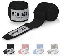 Moncada Fighting Bende da Boxe 4M con Passante per Il Pollice guantoni semielastici Chiusura in Velcro Extra Larga Benda Mano MMA Kickboxing