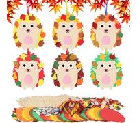 MONCAP 24pz Hedgehog Craft Kit Autunno Craft Kids Set Lavoretti Creativi per Bambini Kit Artigianato del Riccio per Bambini Fai Da Te Porcospino in Schiuma-per Creativi DIY Bambini Autunnale Crafts