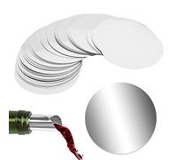MONCAP 50pcs Vino Versatore Disco Riutilizzabile Salvagoccia Vino Versatore a Disco Salvagoccia per Beccucci Bottiglie di Vino e Bottiglia di Olio d'Oliva Elegant Pouring