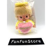 Monchhichi 50th Anniversary Bebichhichi Boy S Love Happy Angel Peluche Bambol...
